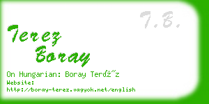 terez boray business card